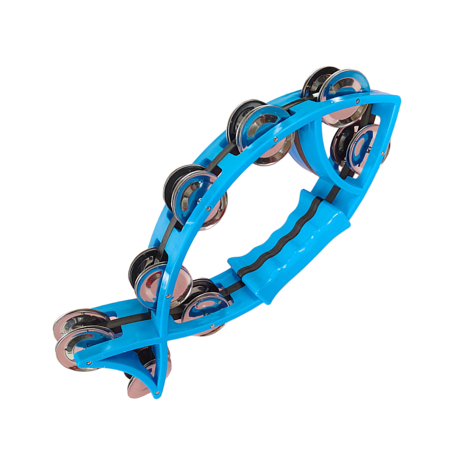 Double Row Tambourines Fish Shaped Handbell Half Moon Tambourine ...