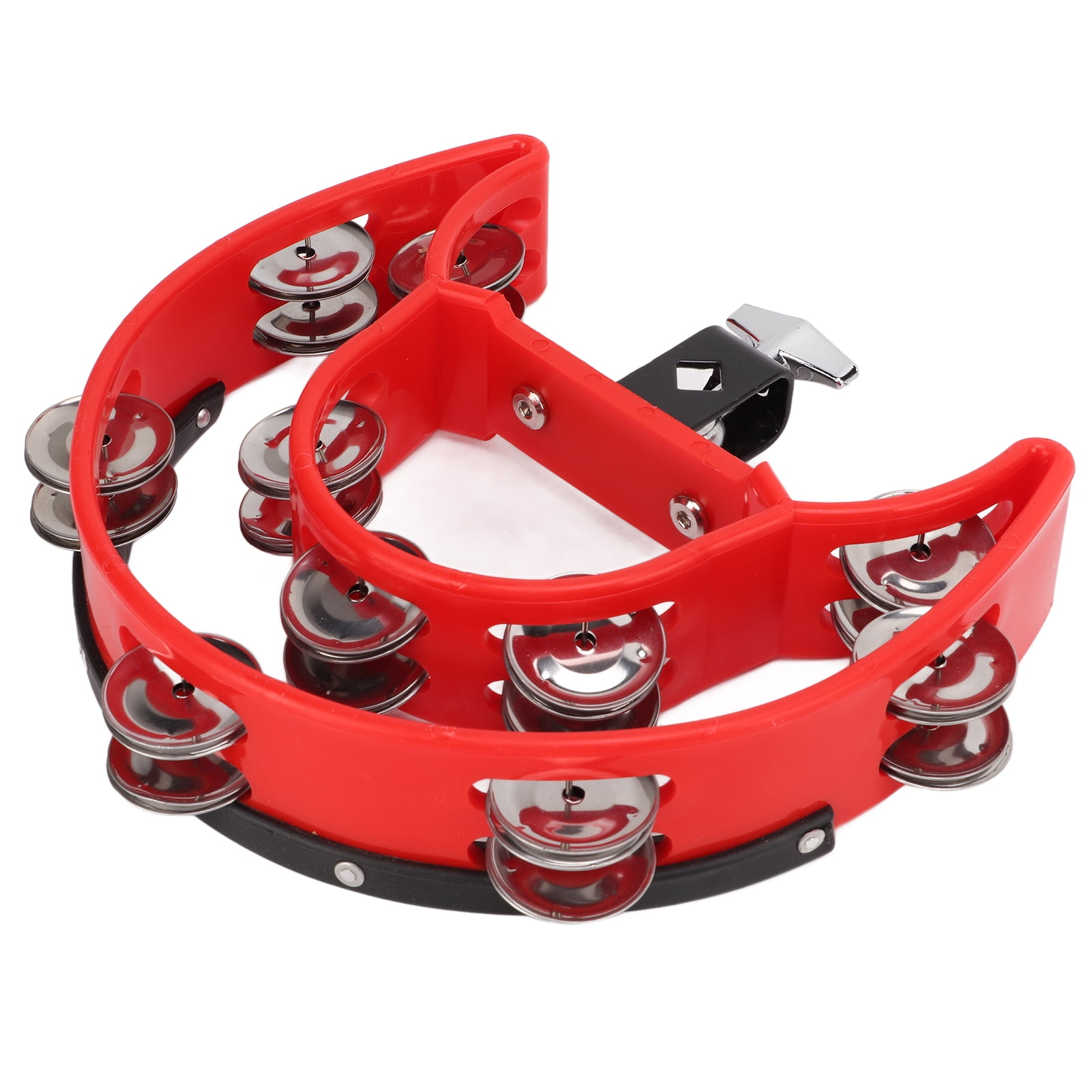 Double Row Tambourines, Stainless Steel Bell Crisp Sound Low Noise Hand