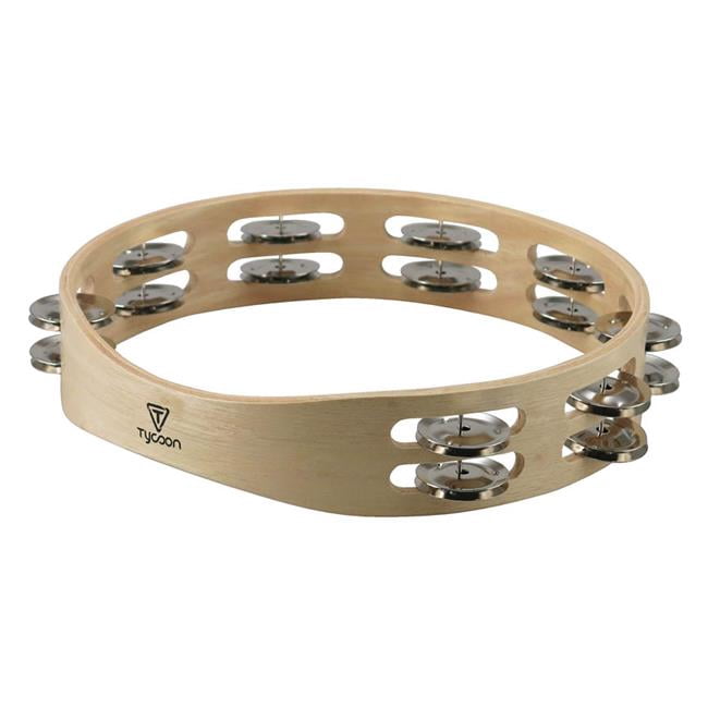 Double Row Wooden Tambourine