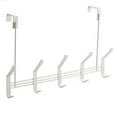 thumbnail image 1 of Double Rows 10 Hooks Door Rear Hanging Rack Non-Marking Free Punch Storage Rack, 1 of 14