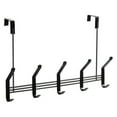 thumbnail image 1 of Double Rows 10 Hooks Door Rear Hanging Rack Non-Marking Free Punch Storage Rack, 1 of 14