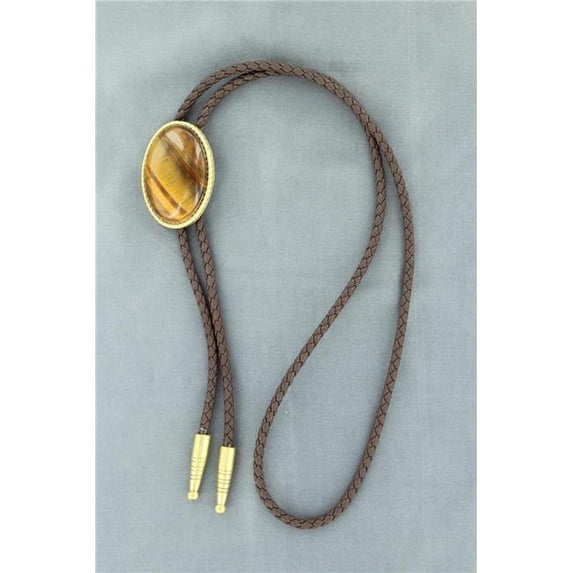 Double S Tiger Eye Bolo Tie 22840