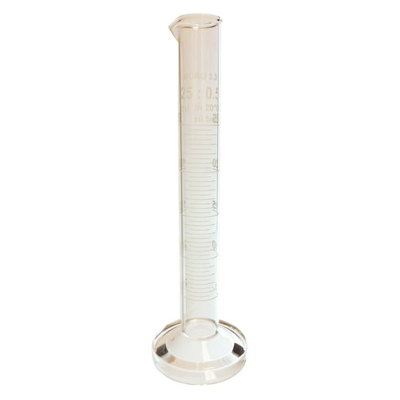 Cylinder, Double-Scale , 25ml Capacity.