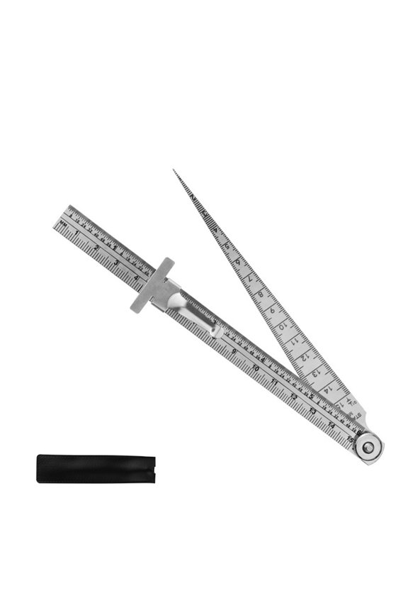 Double Scale MM & Inch Stainless Steel Tapers Gauges For Narrow Gaps Depth Diameter Measurement
