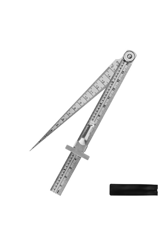 Double Scale MM & Inch Stainless Steel Tapers Gauges For Narrow Gaps Depth Diameter Measurement