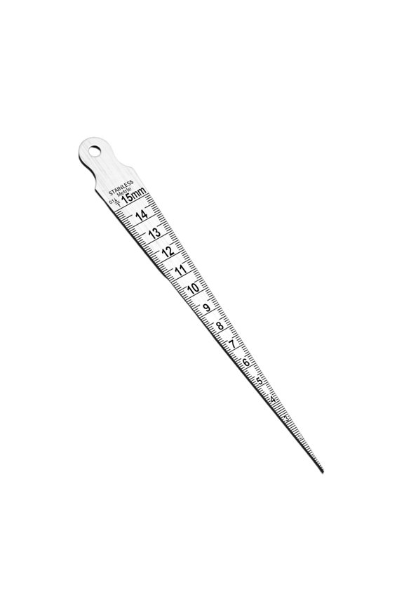 Double Scale MM & Inch Steel Tapers Gauges For Narrow Gaps Depth Diameter Measurement