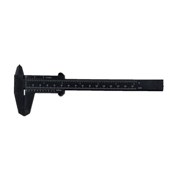 Double Scale Plastic Vernier Caliper 150mm Length Precise Readings Measuring