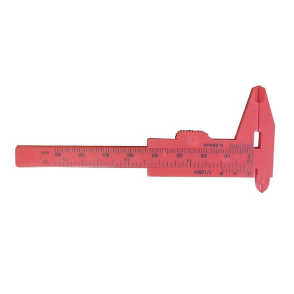 Double Scale Plastic Verniers Calipers with 0.1mm Resolution High Accuracy Verniers Calipers Device for Precise Measurement