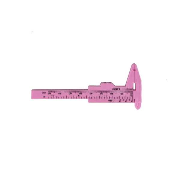 Double Scale Plastic Verniers Calipers with 0.1mm Resolution High Accuracy Verniers Calipers Device for Precise Measurement