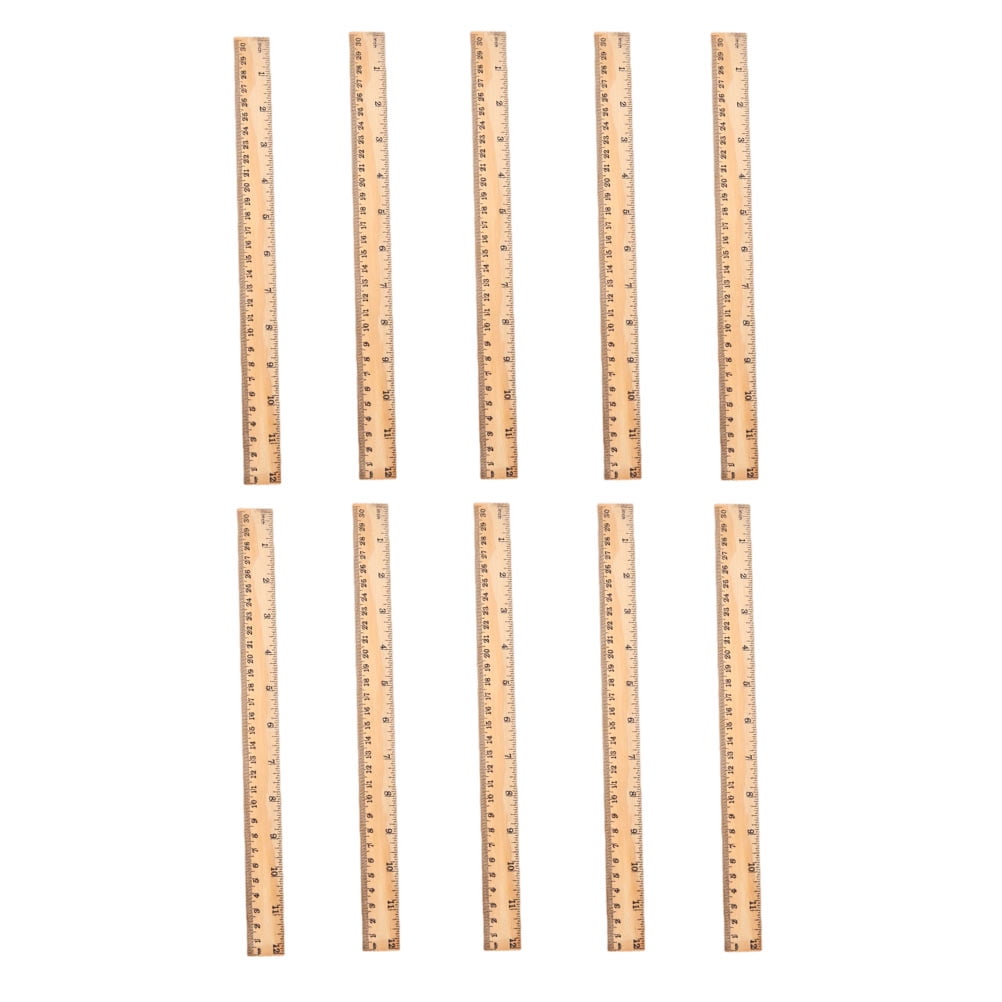Toyandona Wooden Ruler for Study with Clear Scale Engraved Perfect for ...