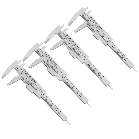 Double Scale Rulers Measuring Tool Plastic Calipers 3Inch 80mm Small Calipers Suitable for Student