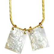 Double Scapular Jesus and Maria Scapular Necklace Scapular Necklace