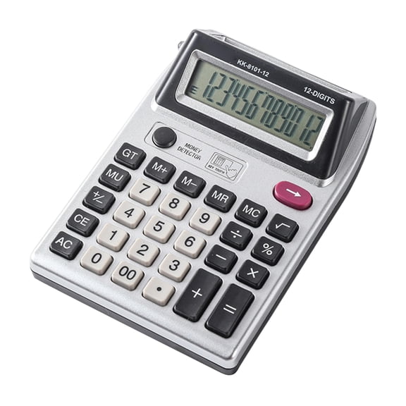 Double Screen 12 Digits Desktop Calculator With Two Side Display For Team Collaboration Precise Financial Calculations