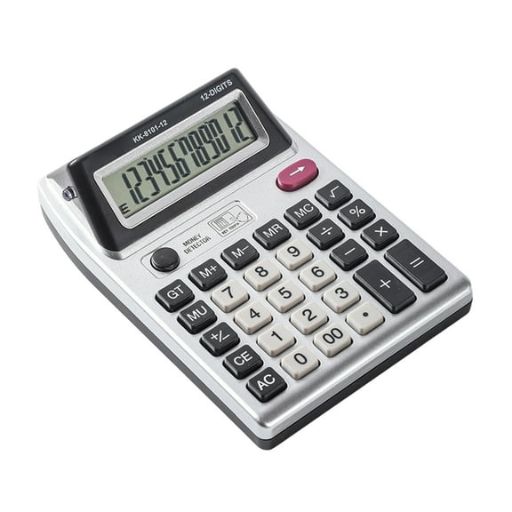Double Screen 12 Digits Desktop Calculator With Two Side Display For Team Collaboration Precise Financial Calculations