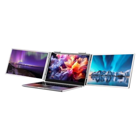 Double Screen Notebook Elongator 14 Inch Full 720P Transportable Observe with 180° Modifiable Stand USB CREATE Digital V