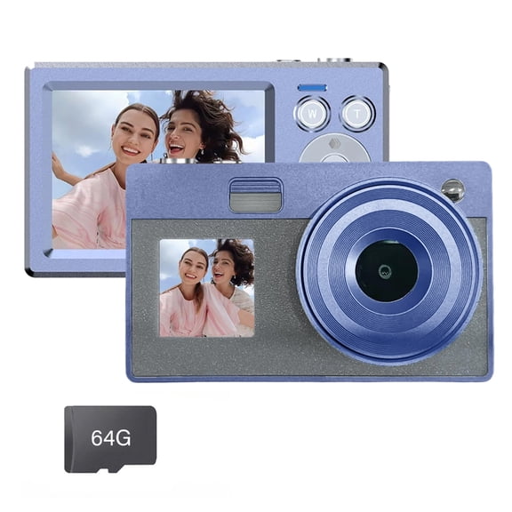 Double Screen Retro Digital Camera 5000W High Pixel 16x Zoom For Students Teens Travel Photography