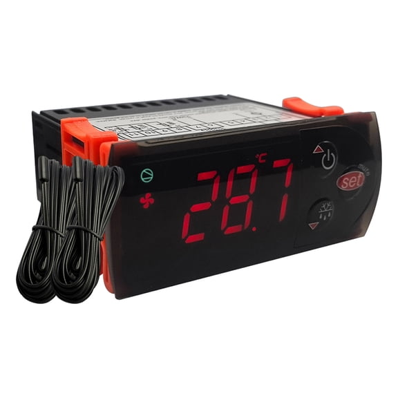 Double Sensors Thermostat With Auto Temperature Adjustment Heating Cooling Mode For Storage Facilities