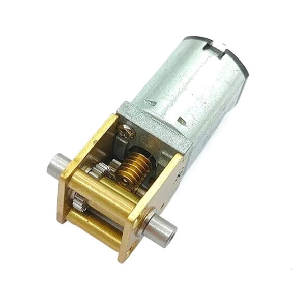 Double Shaft Gear Motor 3.7V High Torque Worm Full Metal Gear Box Reduction