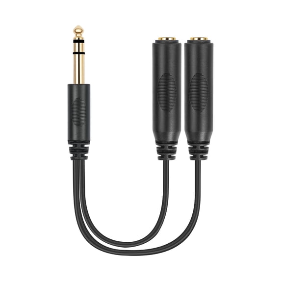 Double Shielded 1/4inch Stereo Splitter Y Cable 1/4 Splitter Cable for ...