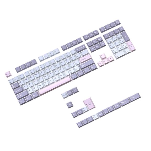 Double Shot Macaron Keycap Set For Most Mechanical Keyboards 126 Pieces Keycaps