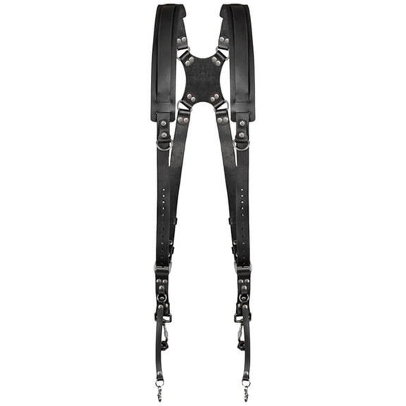 Double Shoulder Camera Strap Adjustable Camera Shoulder Belt Portable Shoulder Harness Outdoor Photography Tools Black