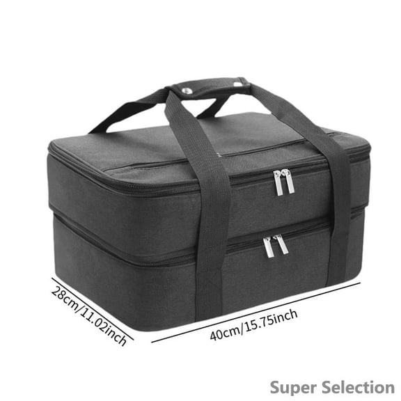 Double Shoulder Insulated Food Delivery Backpack, 25L Leakproof Thermal Bag With Adjustable Straps, Commercial Grade Waterproof Oxford Cloth Cooler For Pizza Delivery, Outdoor Picnic, Beach Camping