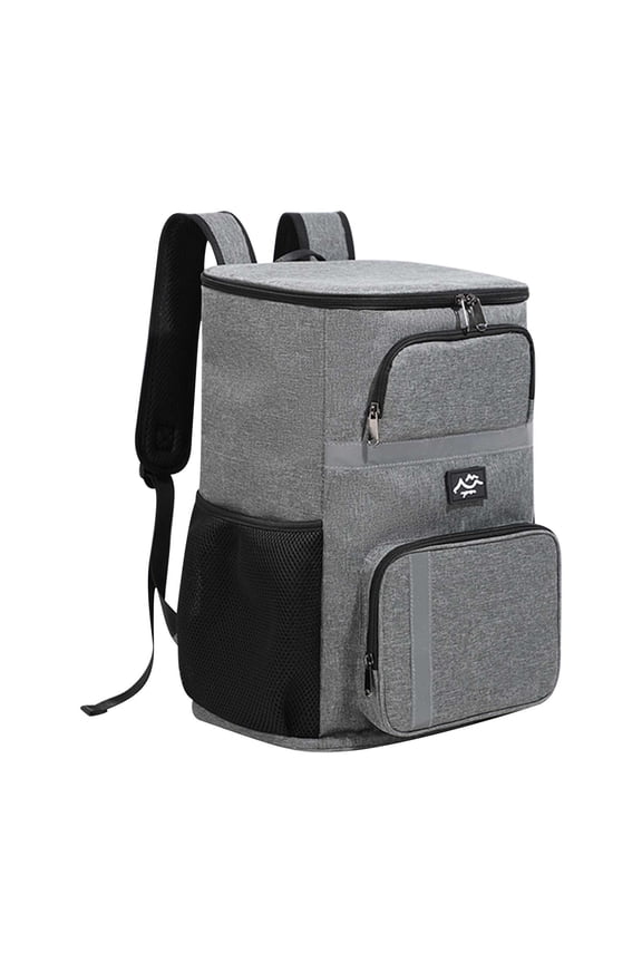 Double Shoulder Insulated Picnic Backpack, 30L Large Capacity Cooler Bag with Ice Pack, Thermal Aluminum Foil Lunch Bag, Leakproof Outdoor Hiking Camping Food Carrier,