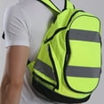 thumbnail image 1 of Double Shoulder Night Reflective Backpack, Fashion Outdoor,Fluorescent Yellow, 1 of 2