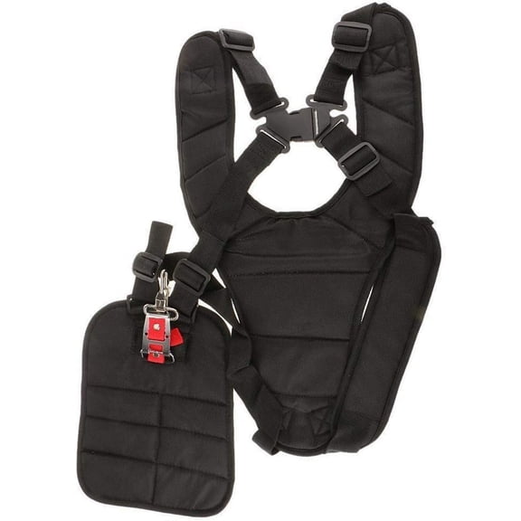 Double Shoulder Strap Harness Padded Adjustable Heavy Duty Nylon Compatible with Stihl Husqvarna Echo Trimmers