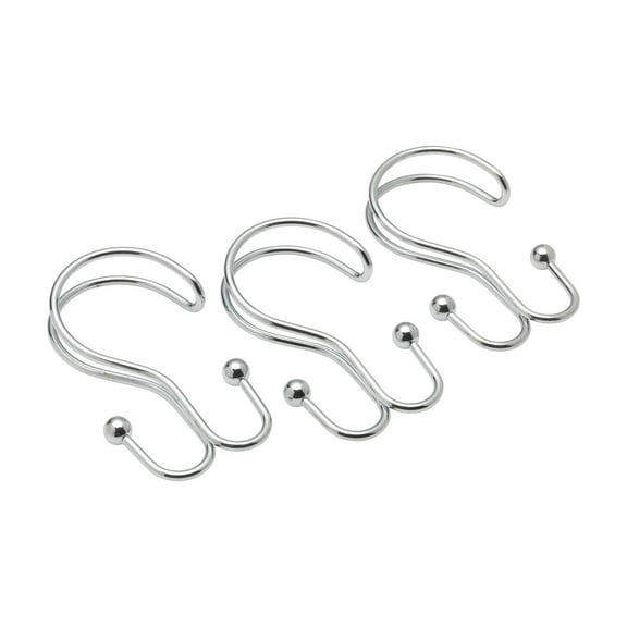 Double Shower Curtain Hook in Chrome