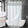 Double Shower Curtain，Waterproof Shower Curtain Set，Machine Washable