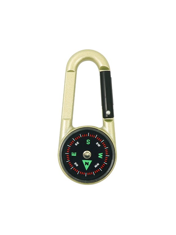 Double Side Compasses Thermometers Light Weight Camping Keychain Outdoor Navigation Tool Backpack Buckles Enduring