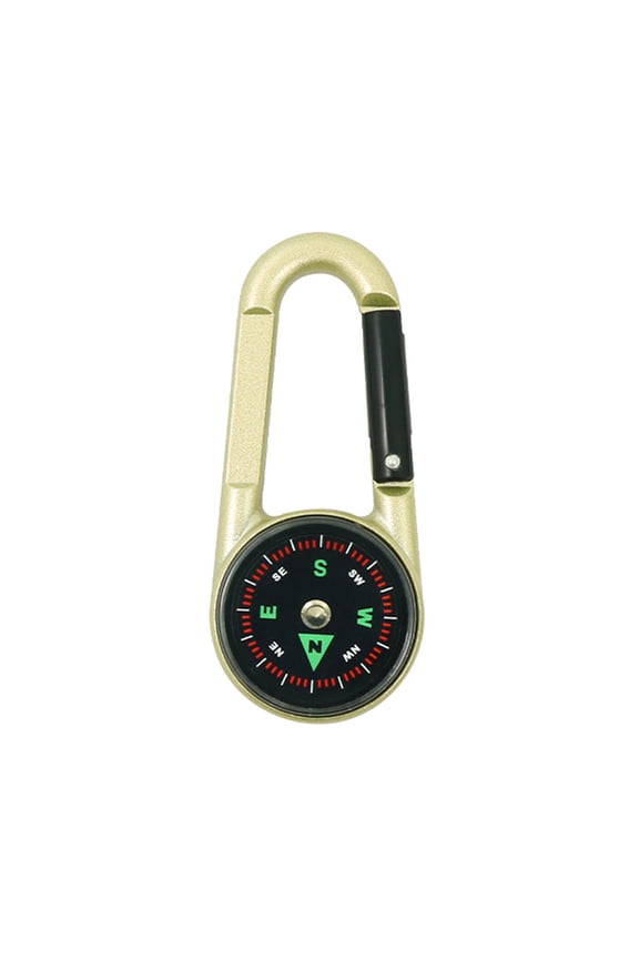 Double Side Compasses Thermometers Light Weight Camping Keychain Outdoor Navigation Tool Backpack Buckles Enduring