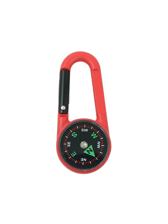 Double Side Compasses Thermometers Light Weight Camping Keychain Outdoor Navigation Tool Backpack Buckles Enduring
