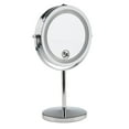 thumbnail image 1 of Double Side Desktop Beauty Cosmetic Makeup Mirror Led Lighted 5x Magnifying, 1 of 3