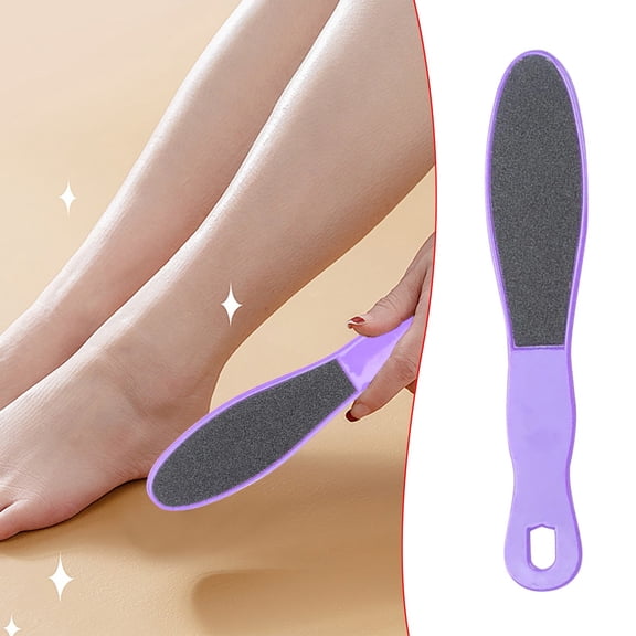 Double Side Foot File - Exfoliating Dead Skin Remover Rasp for Feet and Hands, Callus Scraper Pedicure Tool, Hard Skin Smoother, Spa & Home Use, Comfortable Grip, 16.3cm Easter, Makeup Organizers