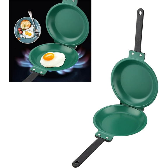 Double Side Reversible Non-Stick Frying Pan Flip Pan for Pancakes Omelette