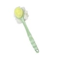 thumbnail image 1 of Double Side Long Handle Back Shower Brush with Hanging Hole Anti Slip Cleaning Back Scrubber Ergonomic for Men and Women/ Feet/ Body /Bath /Back Green, 1 of 8