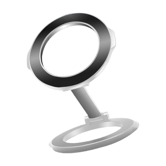 Double Side Magnetic Phone Stand And Rings Holder With 360 Degree Rotation For Desktop Office Home Multifunctional Use
