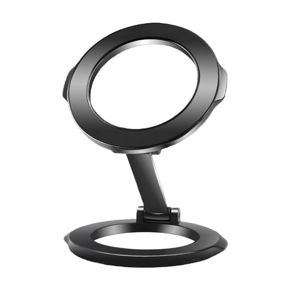 Double Side Magnetic Phone Stand And Rings Holder With 360 Degree Rotation For Desktop Office Home Multifunctional Use