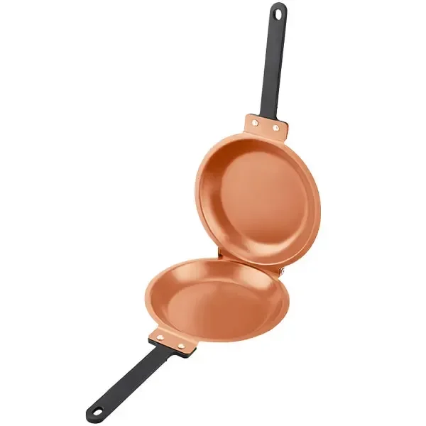 Double Side Titanium Steel Coating Flip Frying Pan Pancake Maker Household Kitchen Cookware | Philippines