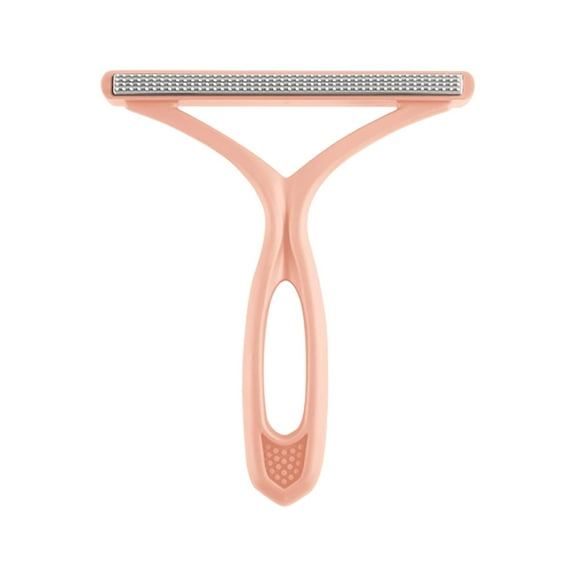 Double-Side Plastic Lint Remover,Heavy-Duty Lint Shaver Cleaner,Carpet Rake,Portable Carpet Scraper,5.51x4.72 inch Reusable Fur Removal Tool for Clothes,Car Mats,Couch,Pet Bed,Furniture (Pink)