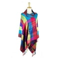 thumbnail image 1 of Double Side Rainbow Silky Colorful Exotic Pashmina Wrap Shawl Scarf, 1 of 4