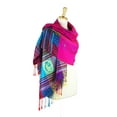thumbnail image 1 of Double Side Rainbow Silky Colorful Exotic Pashmina Wrap Shawl Scarf, 1 of 4