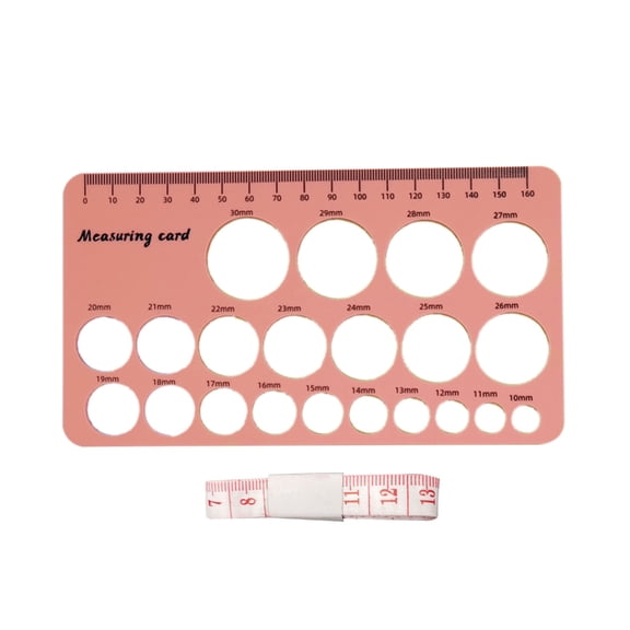 Double Side Silicone Nipple Rulers with Flange Gauges set For Breast Pump Sizing In Centimeters & Inches For New Mom