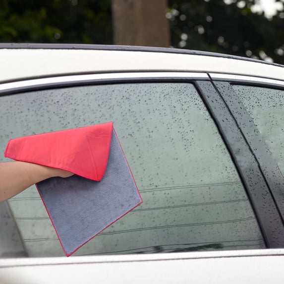 Double-Side Suede Car Cleaning Towel, Super Absorbent Microfiber Wash and Dry Cloth, Scratch-Free Polishing Towel for Car Wash, Home Cleaning and Multi-Use