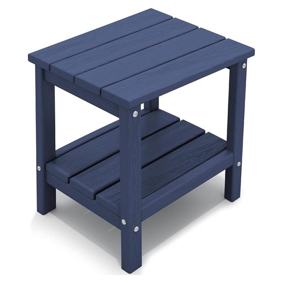 Double Side Table, Adirondack End Table- Navy