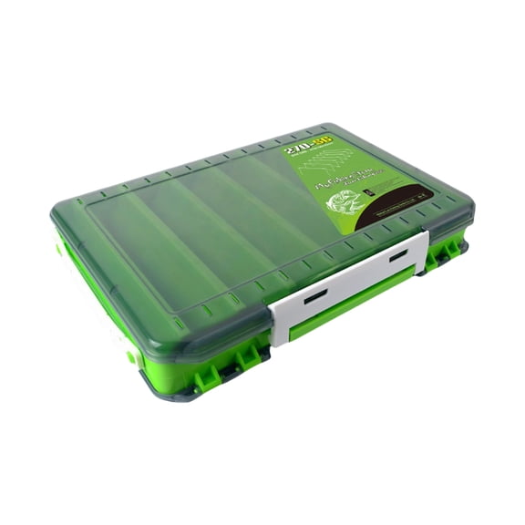 Double Side Tackle Carrying Case, Large Clear Fishing Lures Storage Box, Waterproof Tackle Organizers Tackle Tool Box