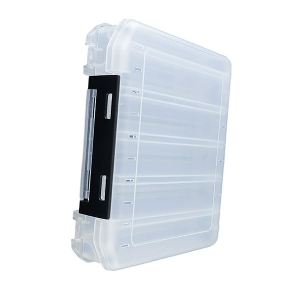 Double Side Tackle Carrying Case Large Clear Fishing Lures Storage Box Waterproof Tackle Organizers Tackle Tool Case