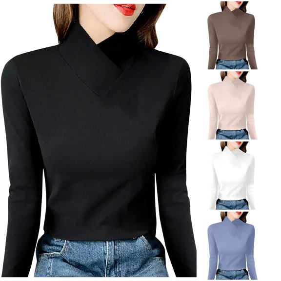Double Side Warm Women Underwear Top Bottom Thermal Base Layer Long Sleeve Crew Neck Soft Cozy Shirt Workout Tops for Women